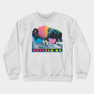 Buffalo, NY Skyline Buffalo Crewneck Sweatshirt